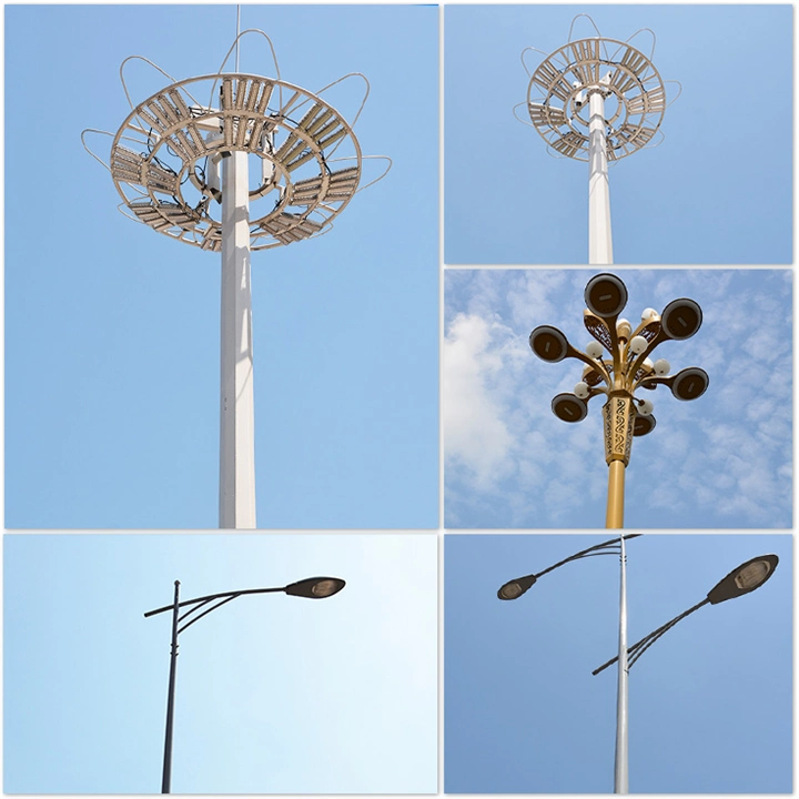 Hepu High Mast Light Pole Floodlight Lamp for Stadium Square Airport Lighting